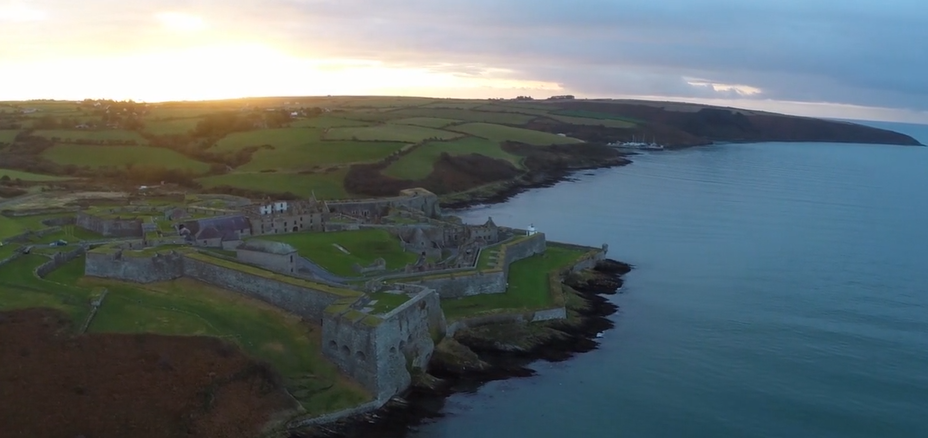 Il Forte Charles (Kinsale, Irlanda) visto dal drone