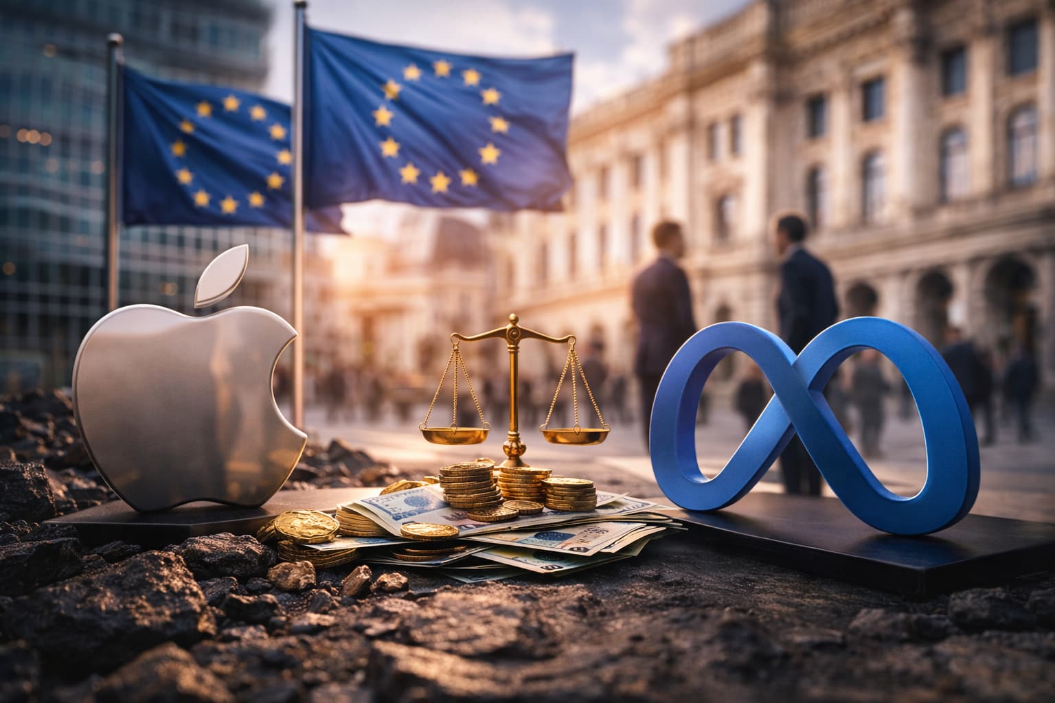 Apple e Meta nel mirino dell’UE. In arrivo sanzioni per violazioni del Digital Markets Act