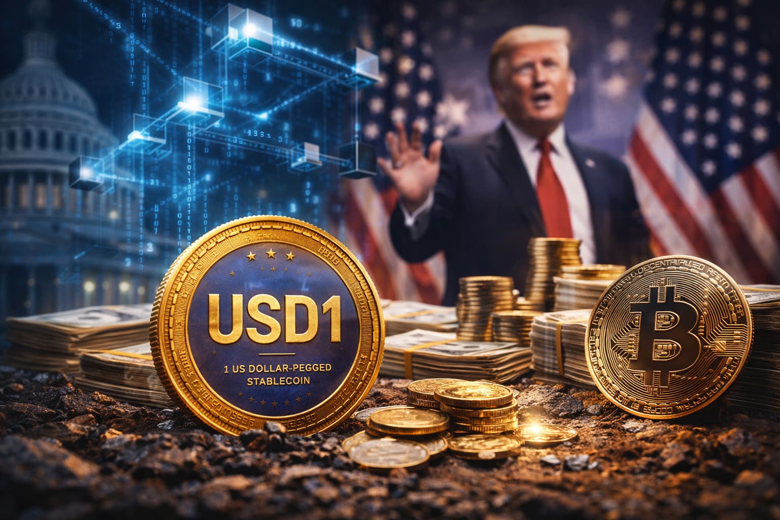 World Liberty Financial lancia la stablecoin USD1, sostenuta da Donald Trump