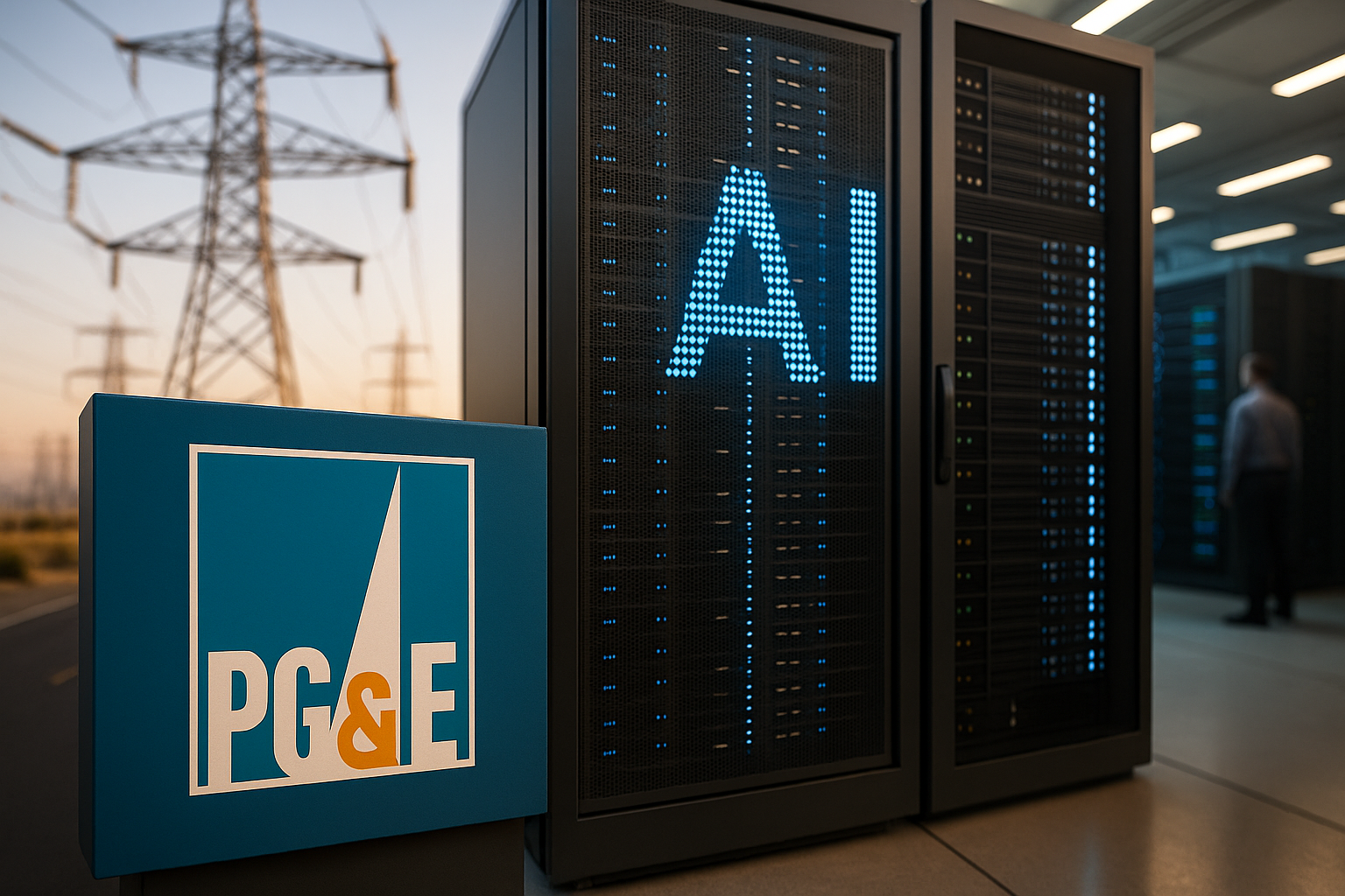 California, boom di richieste energetiche per data center AI: PG&E segnala una crescita del 40%