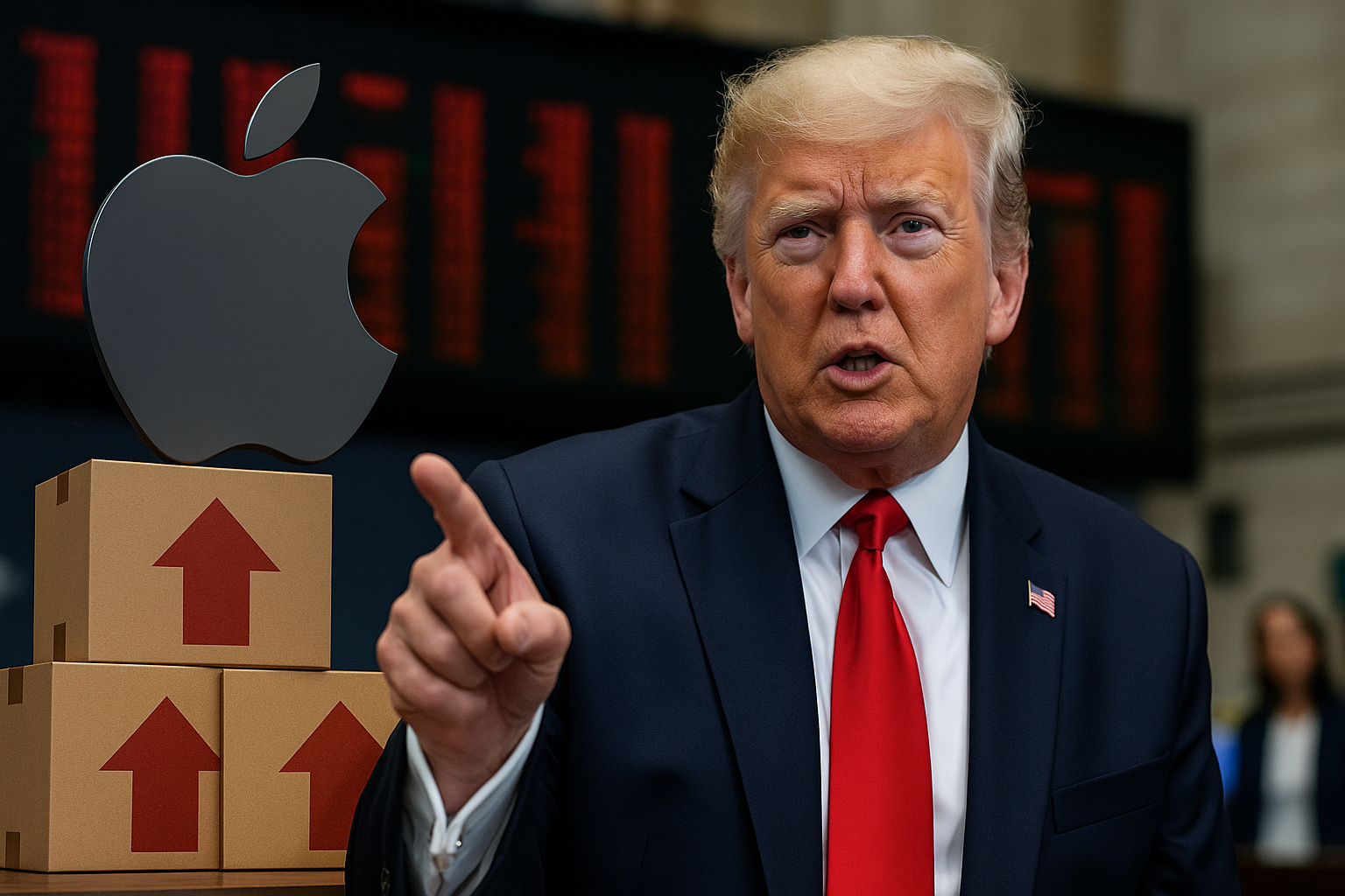 Trump rilancia la guerra commerciale: dazi del 25% su Apple e del 50% sull’UE scuotono i mercati globali