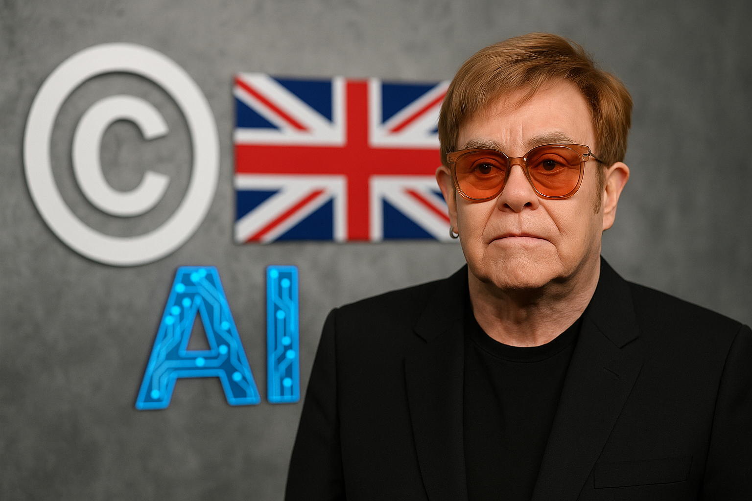 Regno Unito tra IA e diritto d’autore: Elton John guida la protesta contro la deregolamentazione del copyright per l’addestramento dei modelli AI