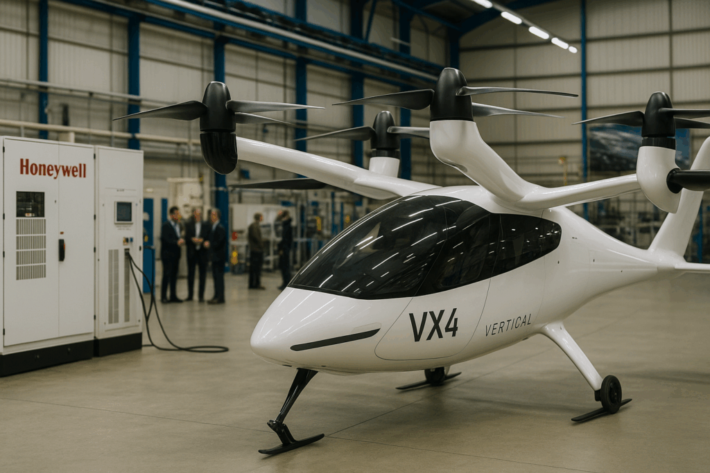 Vertical Aerospace espande l’accordo con Honeywell: spinta da 1 miliardo di dollari per la certificazione dei sistemi dell’aereo elettrico VX4