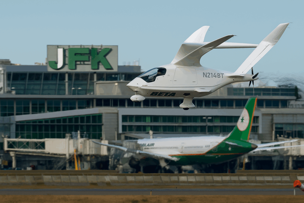 Al JFK di New York atterra con successo il primo aereo elettrico