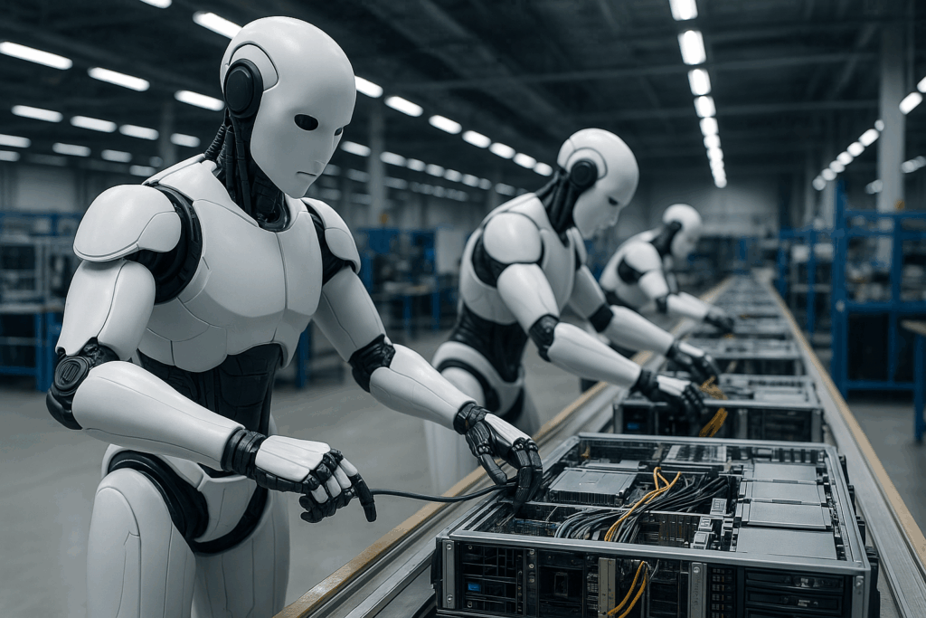 Nvidia e Foxconn inaugurano l’era della produzione robotica: al via a Houston la prima fabbrica AI con robot umanoidi