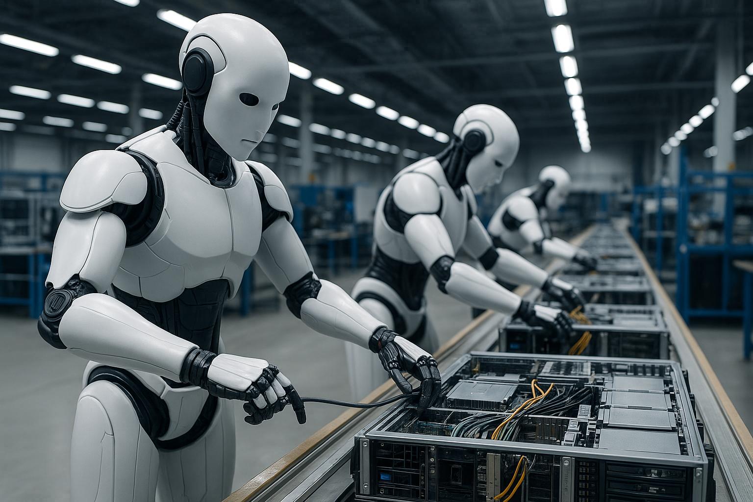 Nvidia e Foxconn inaugurano l’era della produzione robotica: al via a Houston la prima fabbrica AI con robot umanoidi