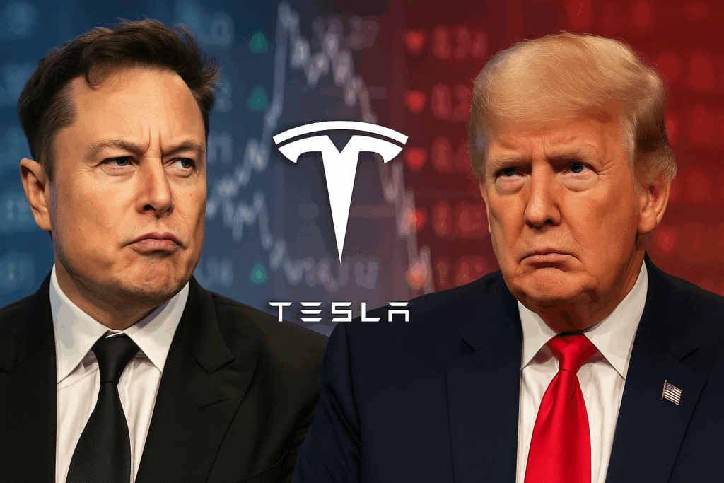 Tesla tra geopolitica e volatilità finanziaria: il duello Musk-Trump scuote Wall Street e accende riflettori su sussidi, contratti pubblici e leadership industriale