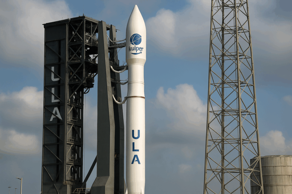Rinviato il secondo lancio di Project Kuiper: problemi tecnici per l’Atlas V di ULA frenano l’espansione satellitare di Amazon