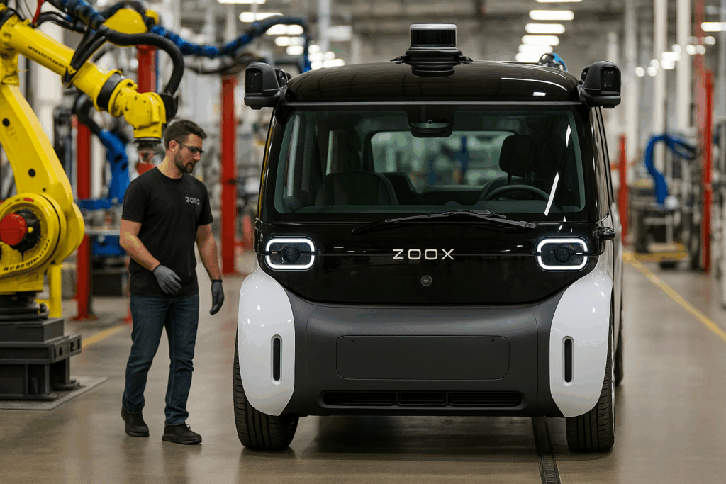 Zoox: come vengono prodotti i robotaxi autonomi di Amazon