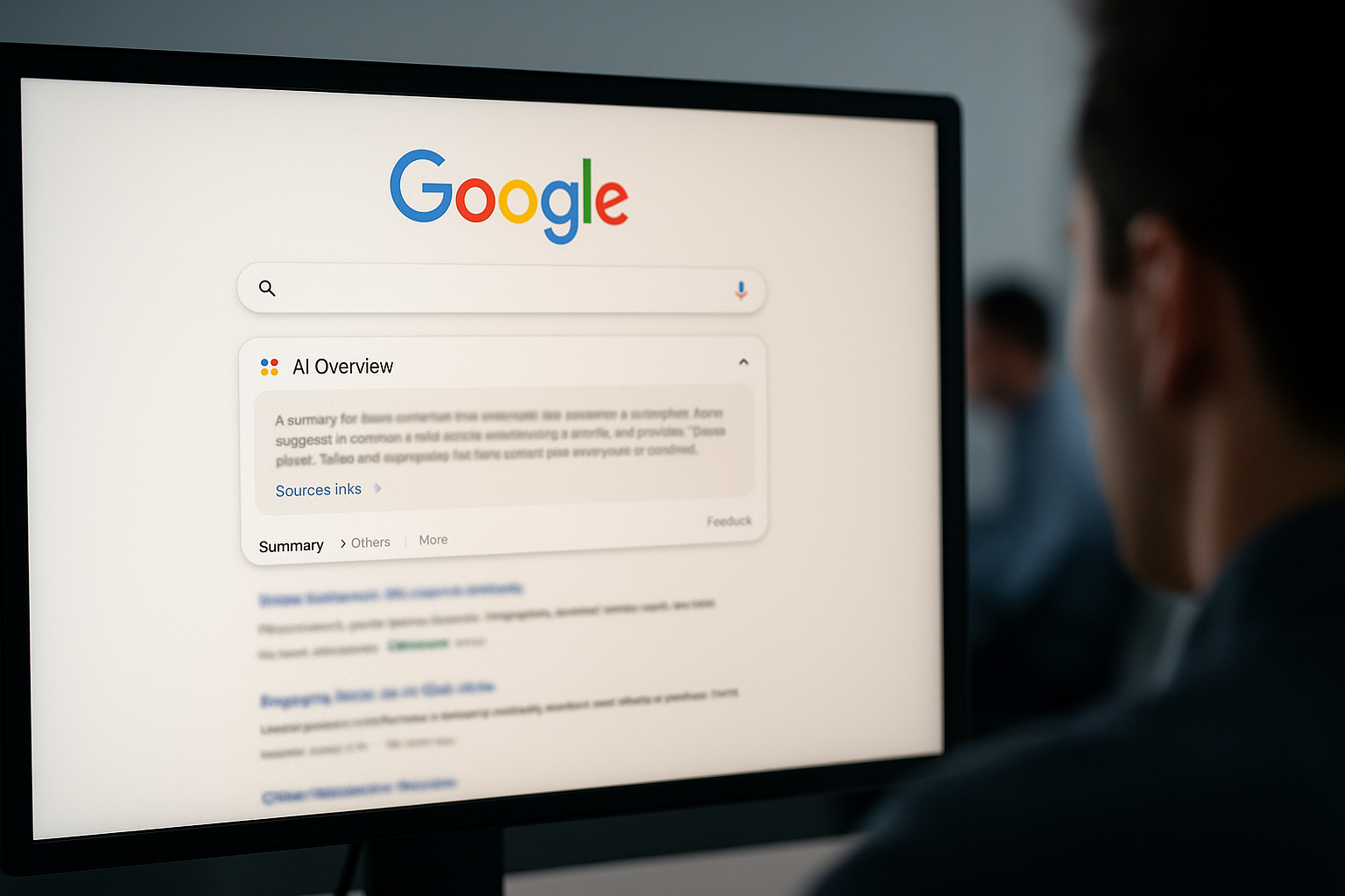 L’impatto dei riassunti AI di Google: il traffico verso i siti web crolla fino al 50%