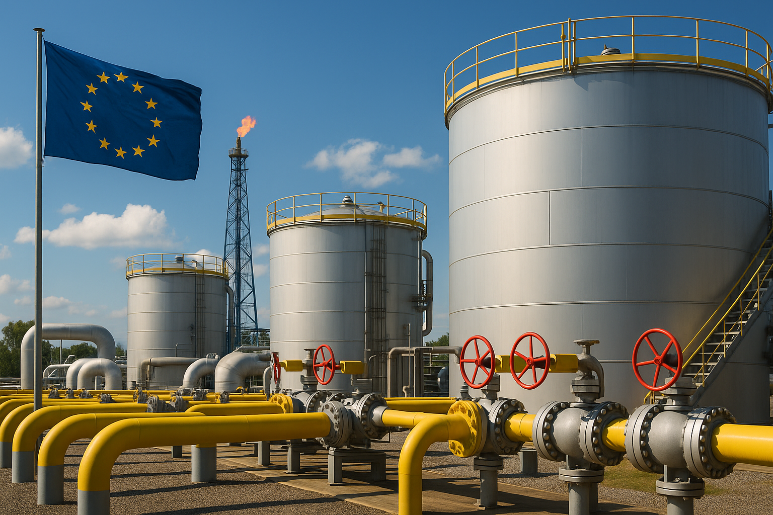 Gas naturale in Europa: il Parlamento UE allenta gli obiettivi di stoccaggio per evitare nuovi rincari energetici