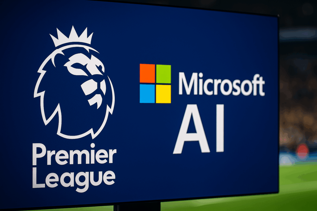 Premier League e Microsoft: accordo strategico quinquennale sull’intelligenza artificiale