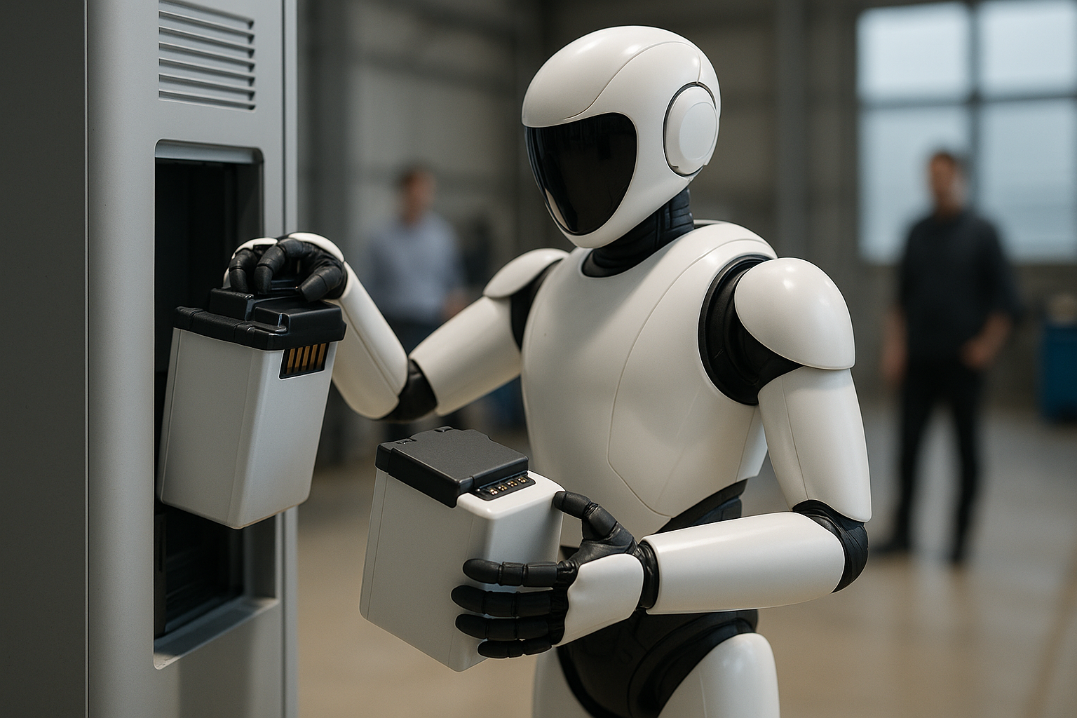 Walker S2: il robot umanoide cinese che cambia batteria da solo e lavora 24 ore su 24