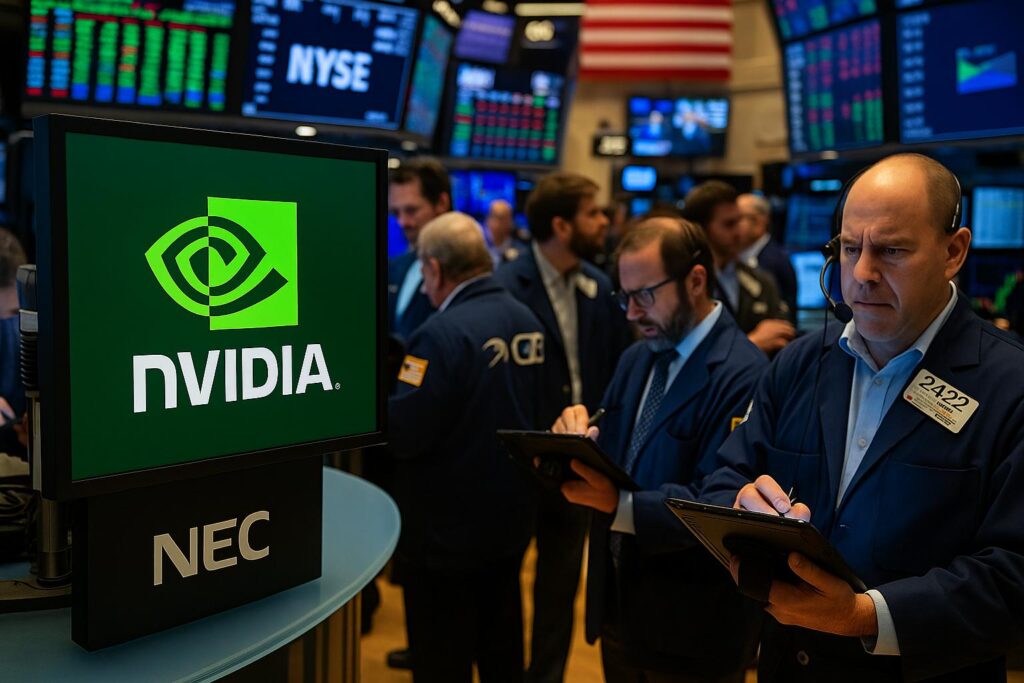 Nvidia e i titoli tech in ipercomprato: segnali di surriscaldamento a Wall Street
