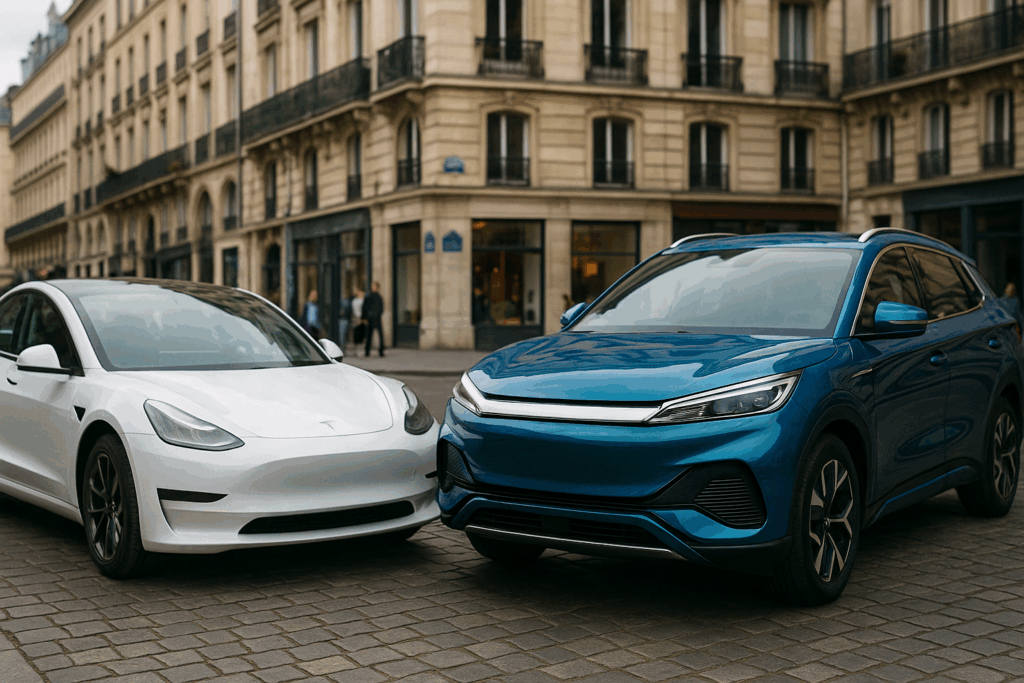 Tesla arretra, BYD avanza: l’Europa al centro della guerra globale dell’auto elettrica