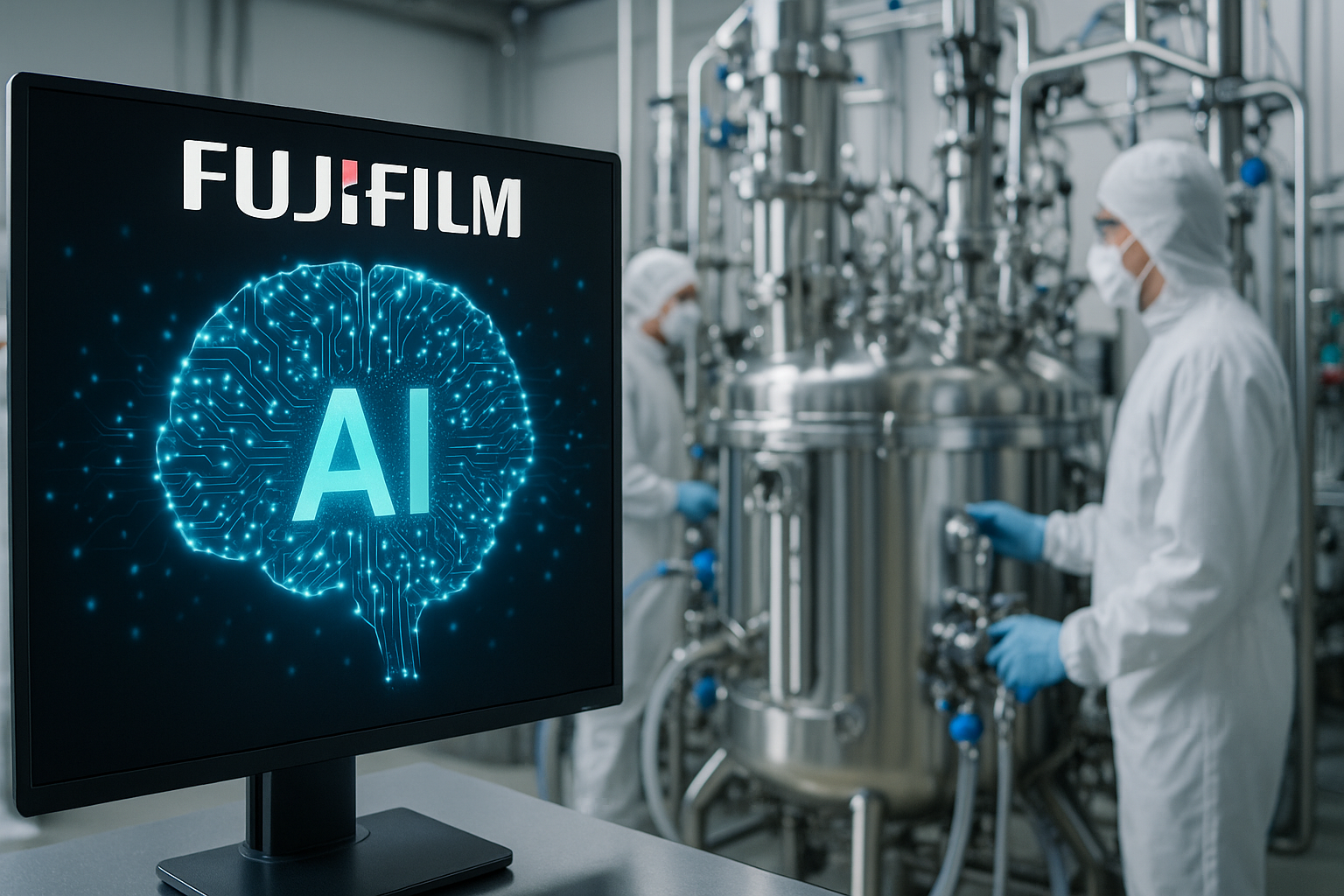 Fujifilm integra l’intelligenza artificiale per aumentare del 40% la produzione di farmaci biologici senza nuovi impianti
