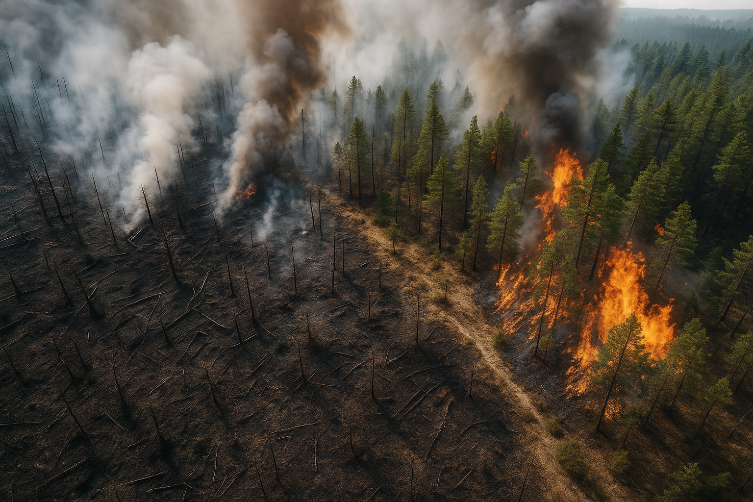 Europa in fiamme: 2025 già l’anno peggiore per gli incendi boschivi