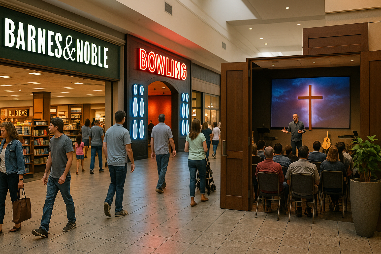 Rinascita dei mall americani: dal declino degli anchor store alla nuova era di chiese, bowling e librerie