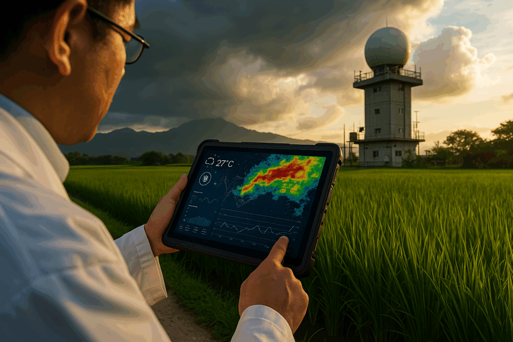 Toshiba porta il monitoraggio meteo avanzato nelle risaie malesi