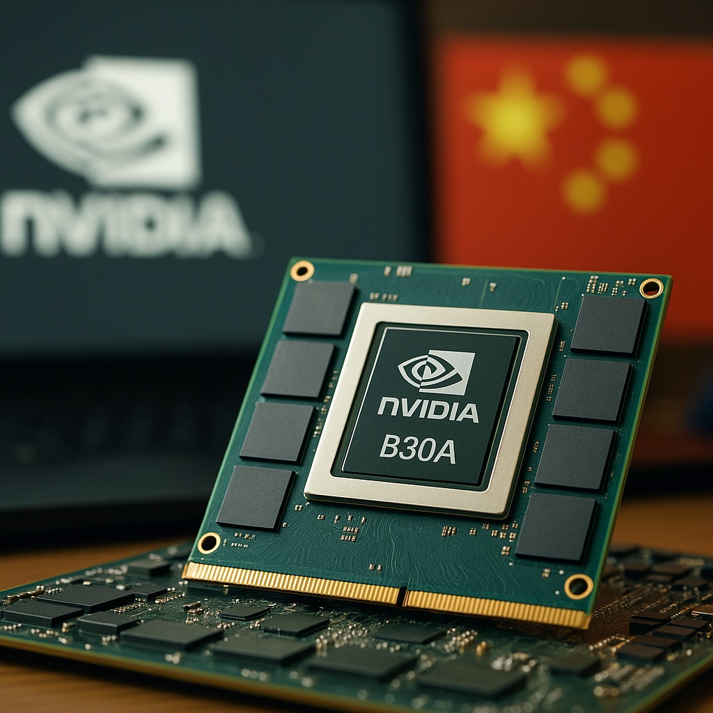 Nvidia prepara il chip AI B30A per la Cina: innovazione Blackwell tra restrizioni USA e competizione con Huawei