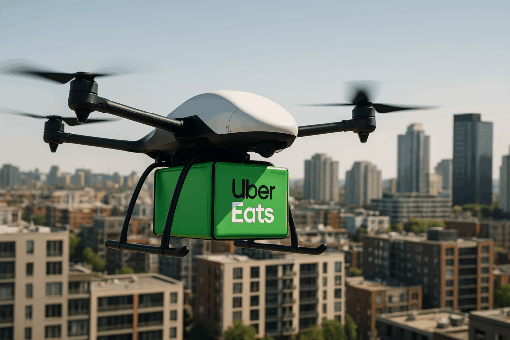 Uber Eats prende il volo: droni in arrivo per le consegne