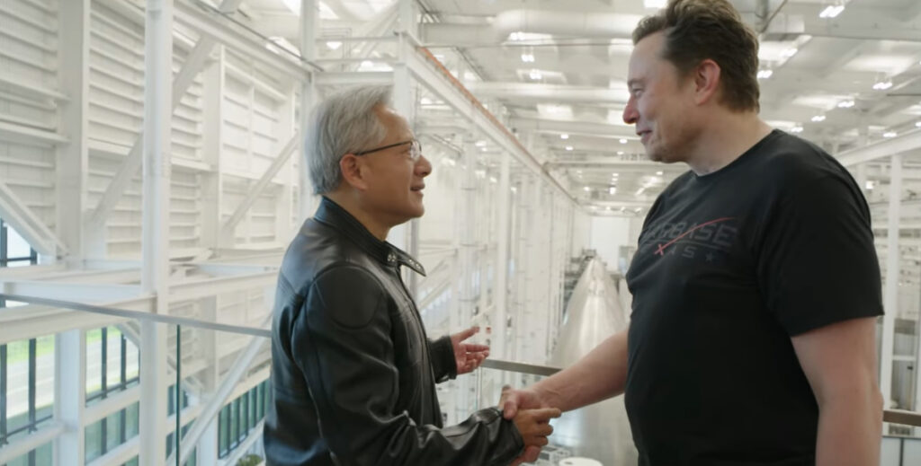 NVIDIA: Jensen Huang consegna il DGX Spark ad Elon Musk