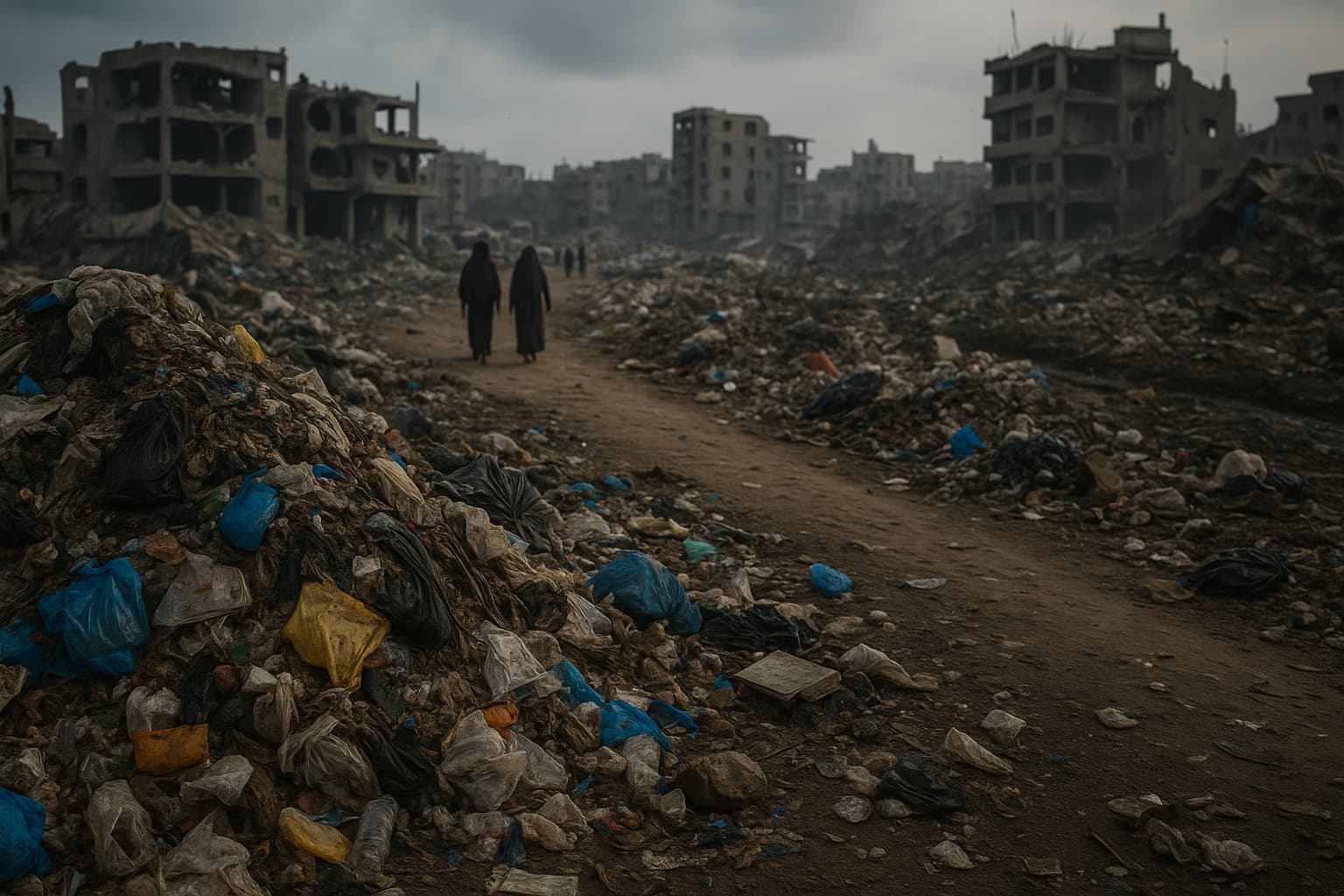 Gaza soffoca tra i rifiuti: l’altra emergenza della guerra