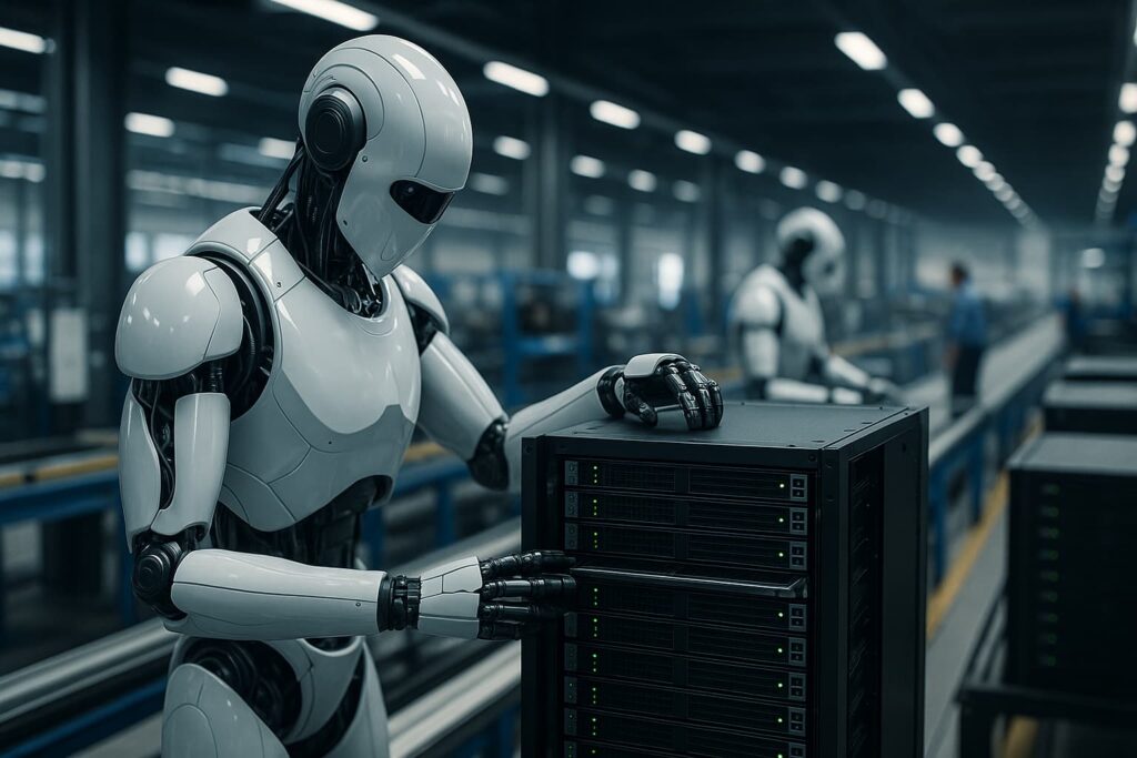 Robot umanoidi e server IA: la nuova era produttiva di Foxconn in Texas