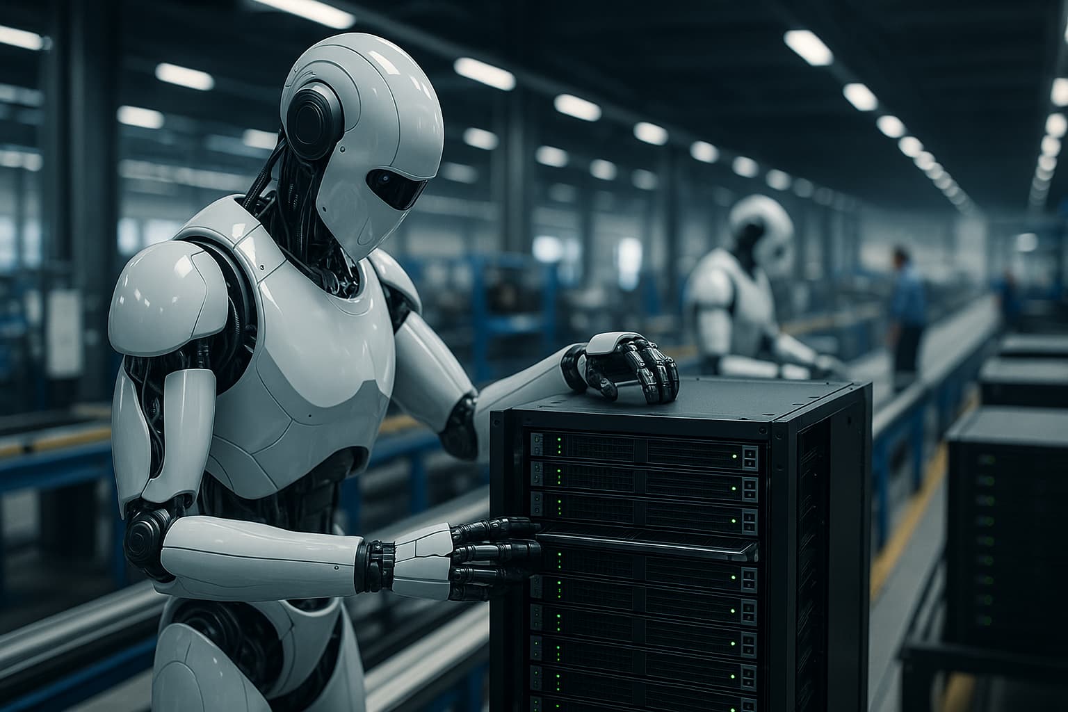 Robot umanoidi e server IA: la nuova era produttiva di Foxconn in Texas