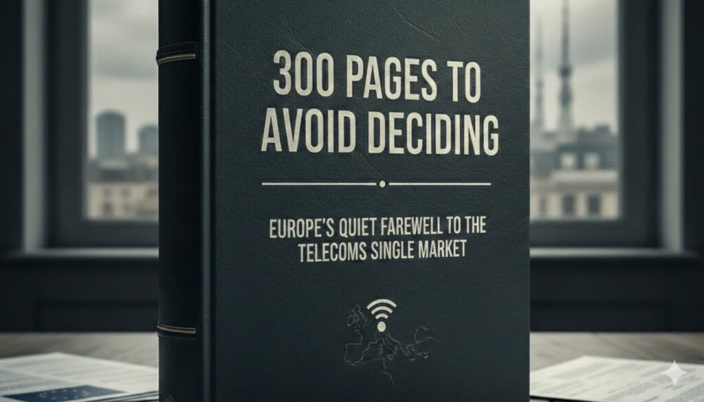 300 pagine per non decidere: l’addio silenzioso dell’Europa al mercato unico delle telecomunicazioni