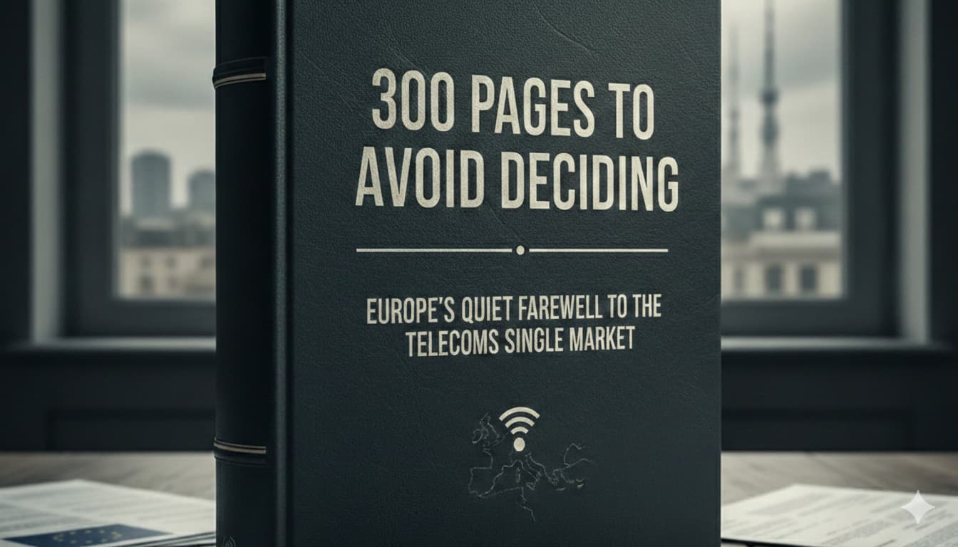 300 pagine per non decidere: l’addio silenzioso dell’Europa al mercato unico delle telecomunicazioni