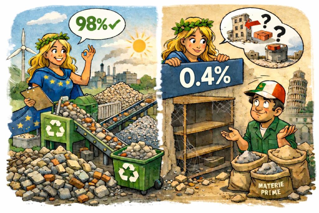 98% riciclo, solo 0,4% riuso: il paradosso italiano che blocca l’economia circolare europea