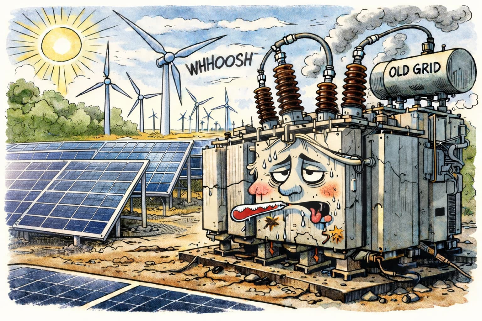 Fino al 25% in più di stress sulla rete: lo studio che ricollega rinnovabili, trasformatori e modernizzazione USA