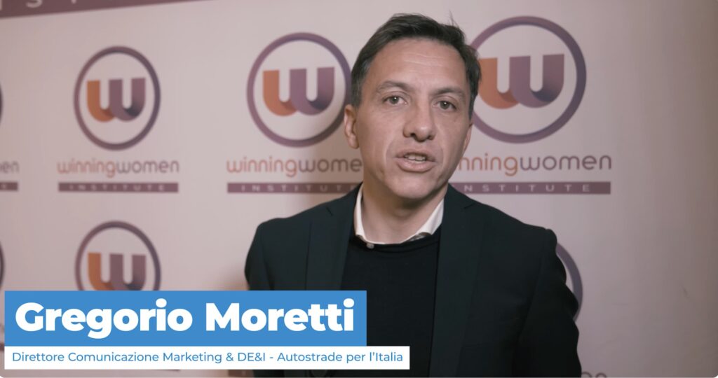 Parità di genere. Dichiarazioni di Gregorio Moretti (Autostrade per l’Italia)