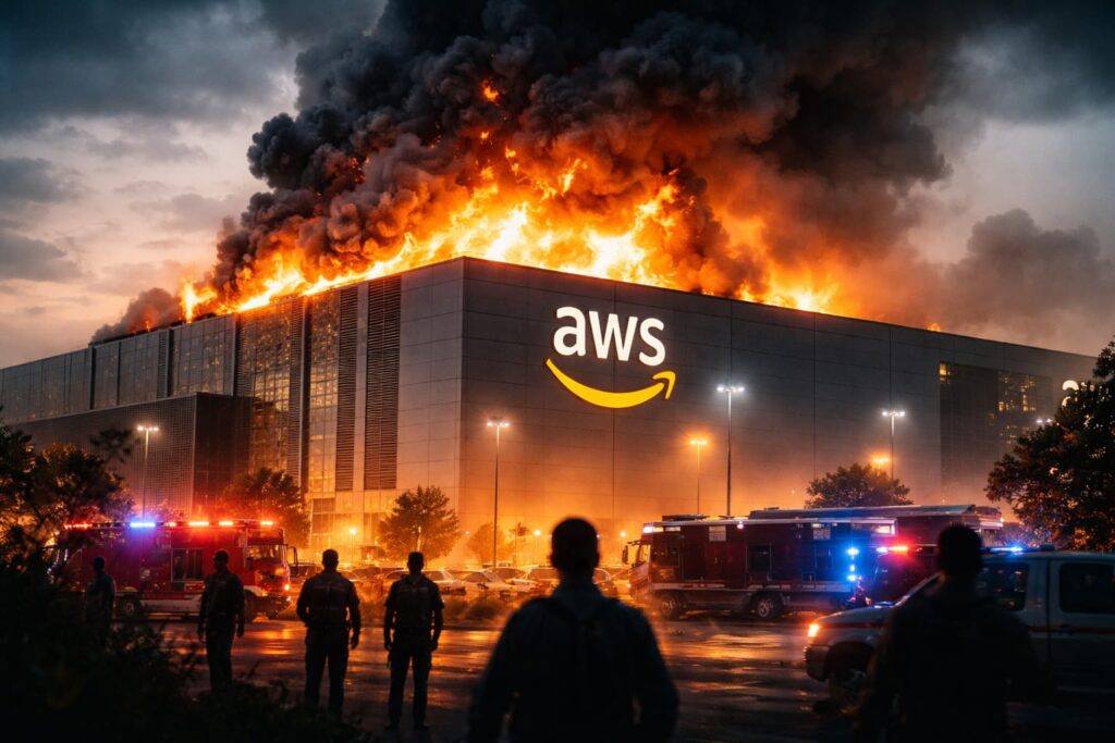 Fiamme in un data center AWS negli Emirati: l’incidente Amazon che espone la vulnerabilità del cloud