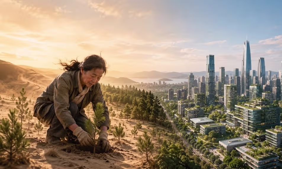 La donna che sfidò il deserto e la città cresciuta come una foresta