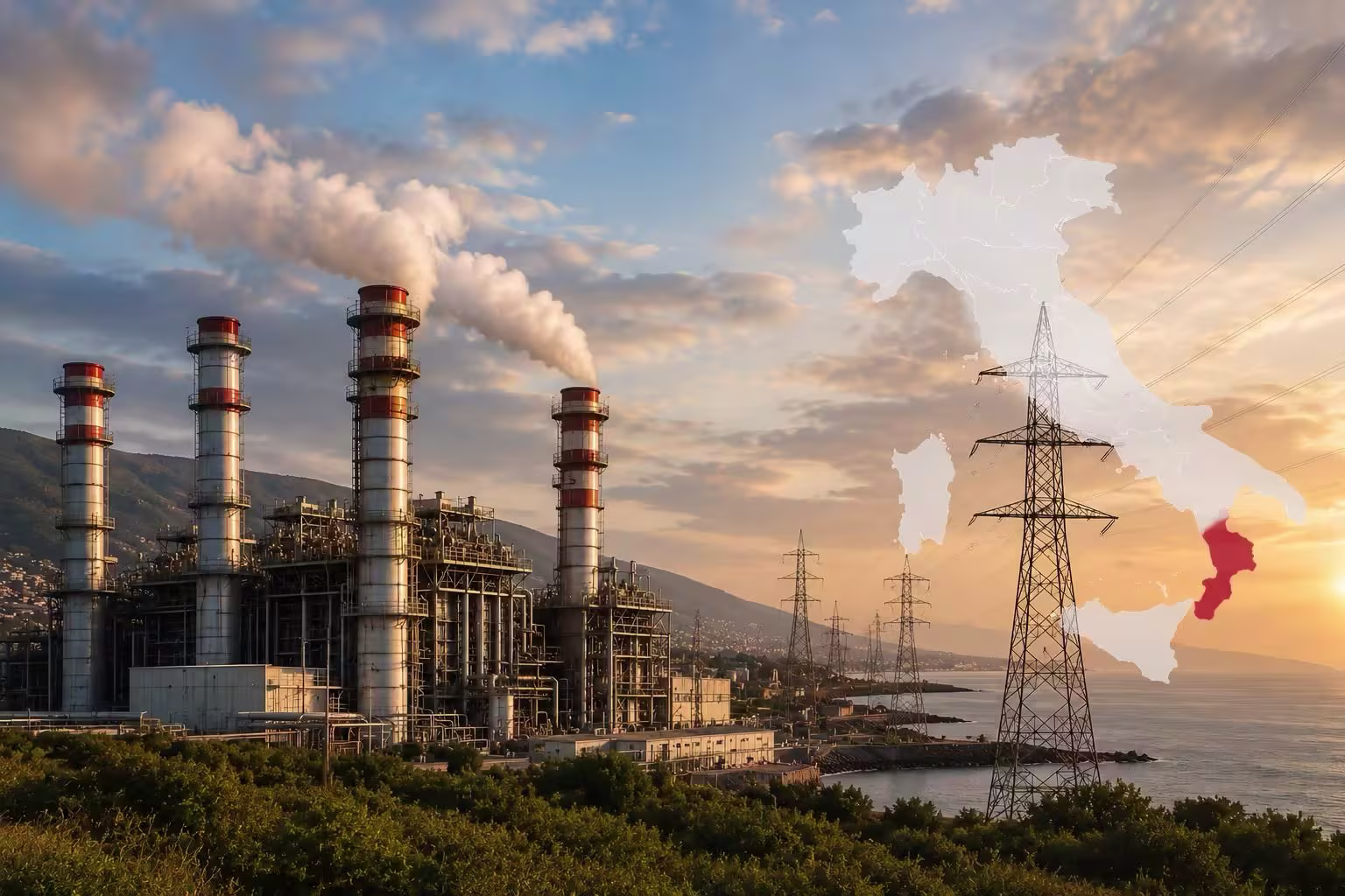 La Calabria non &egrave; ancora un hub delle rinnovabili: esporta energia prodotta soprattutto a gas