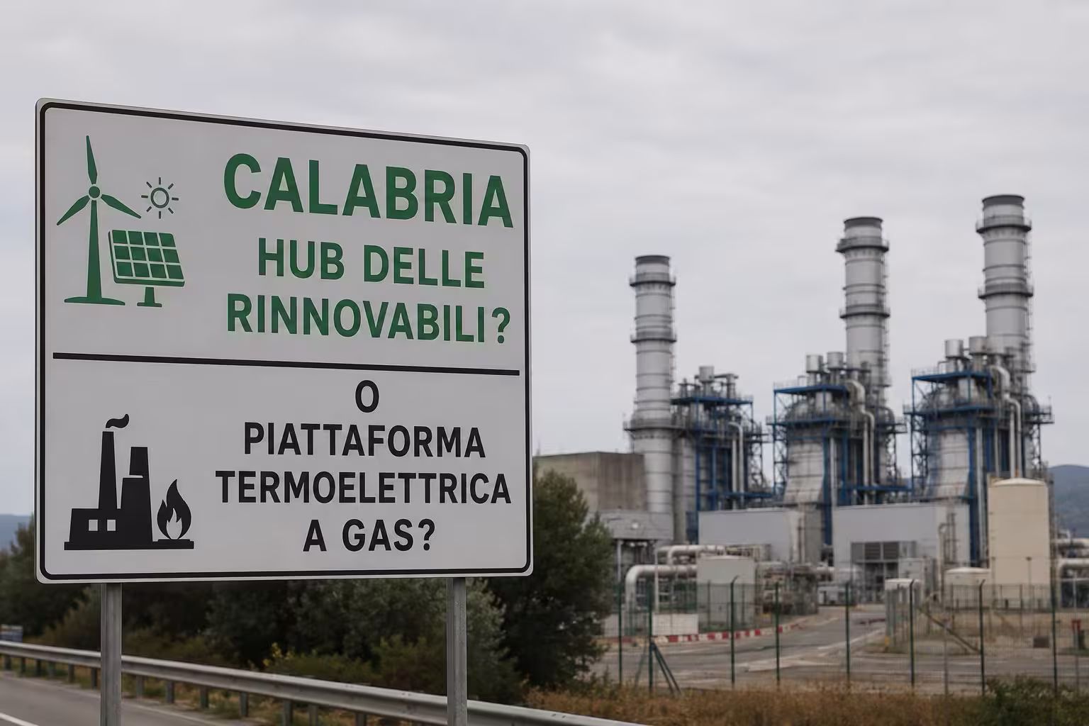 Calabria &ldquo;hub delle rinnovabili&rdquo; o piattaforma termoelettrica a gas?