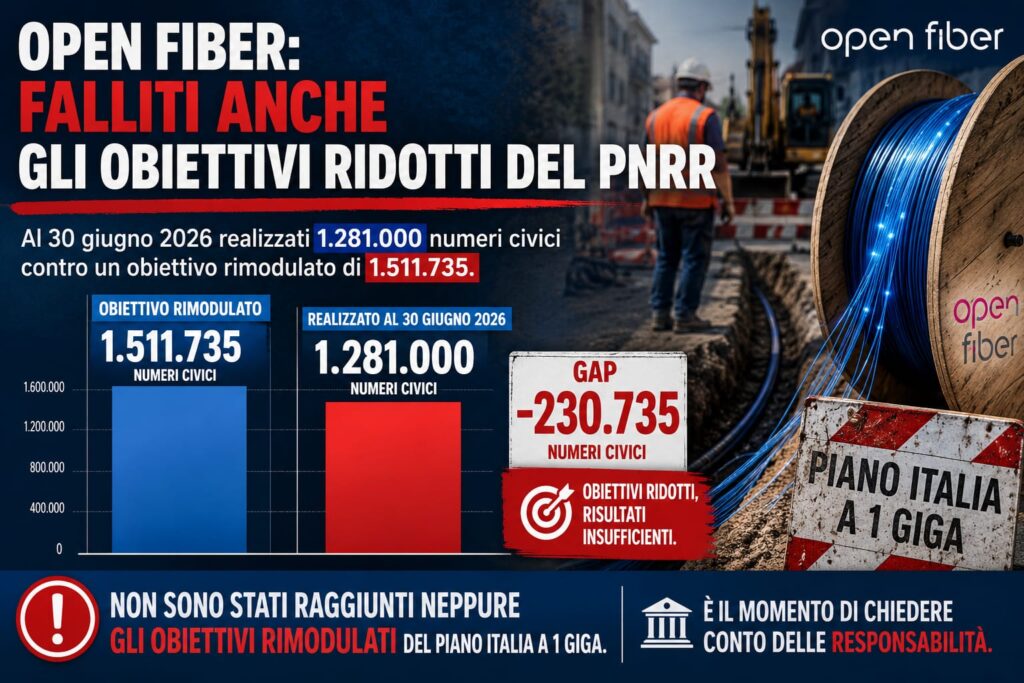 Open Fiber, chi ha spostato il traguardo?